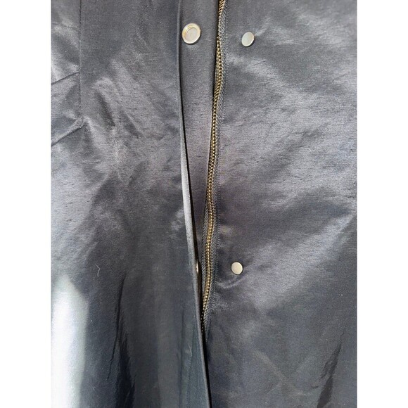 Eileen Fisher black lined Trench style Coat small - Picture 3 of 11